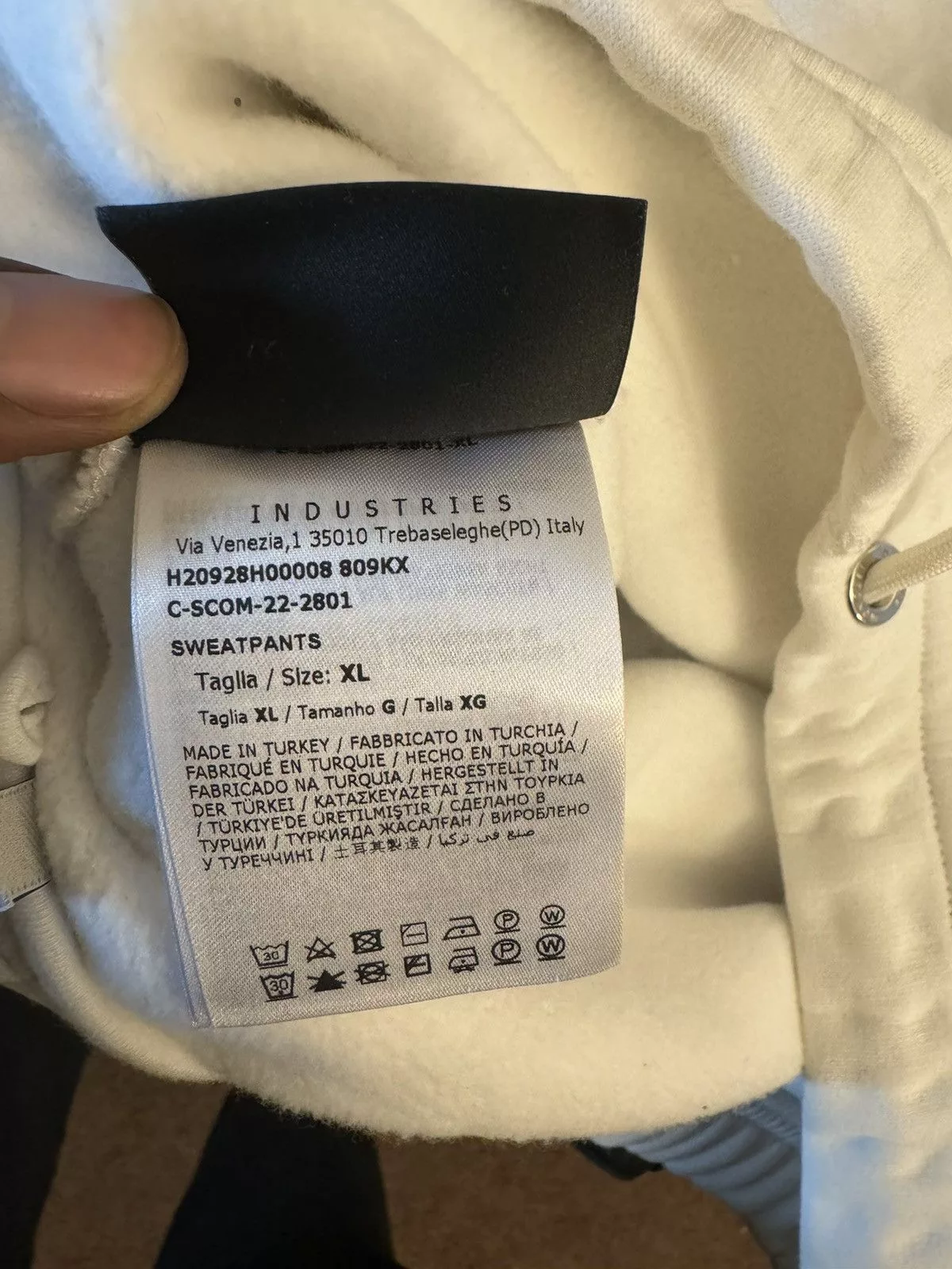 Moncler Sweatpants Joggers Moncler 1952 Jogger Trouser White