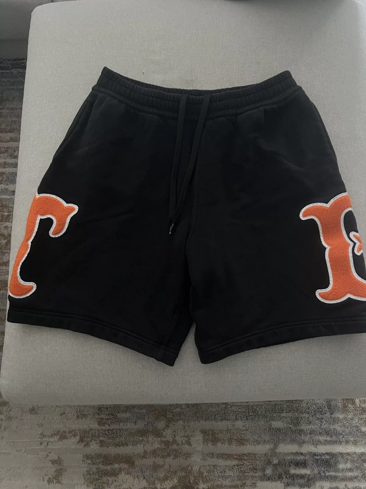 Burberry Shorts Black Burberry Varsity Shorts