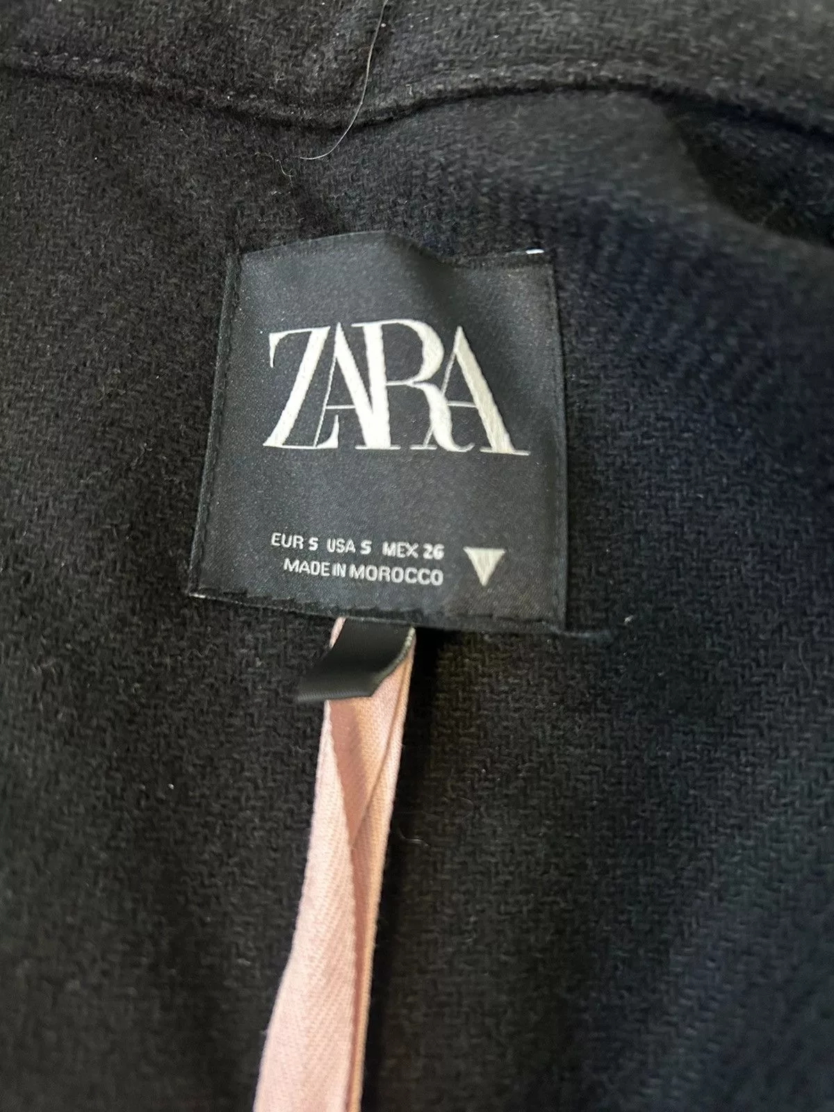 Zara Coats zara wool blend coat Black