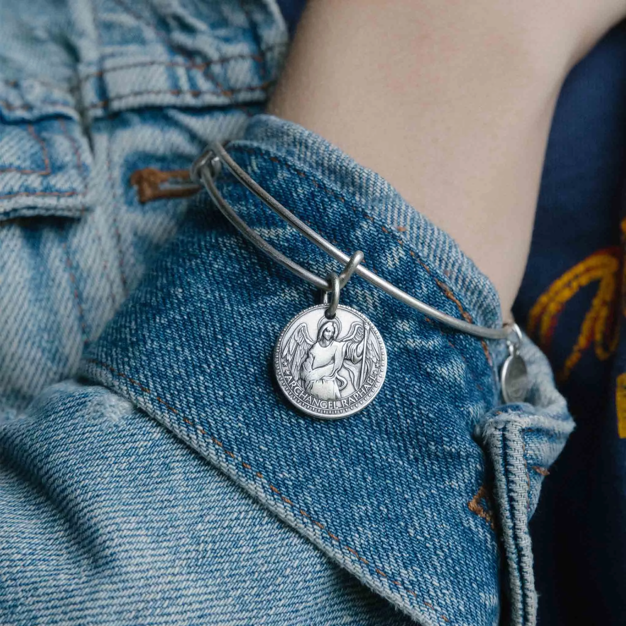 Mother Mary + Archangel Raphael Healing Bangle