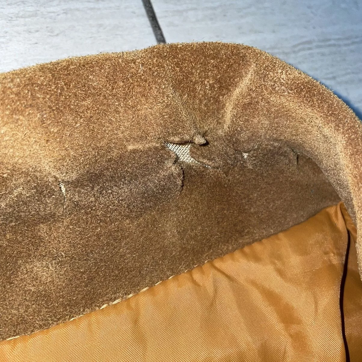 Other Leather Jackets Other Vintage Suede Snap Button Jacket/ Overshirt Gold