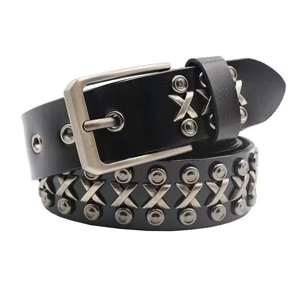Leather Belts X Rivet Split Leather Belt Black Streetwear