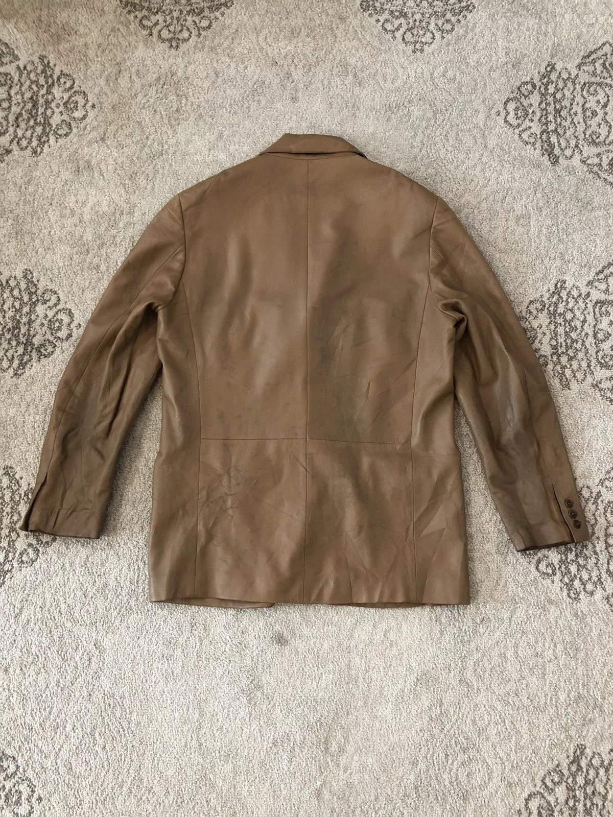 Loewe Leather Jackets Loewe Cordero Lamb leather Coat Brown