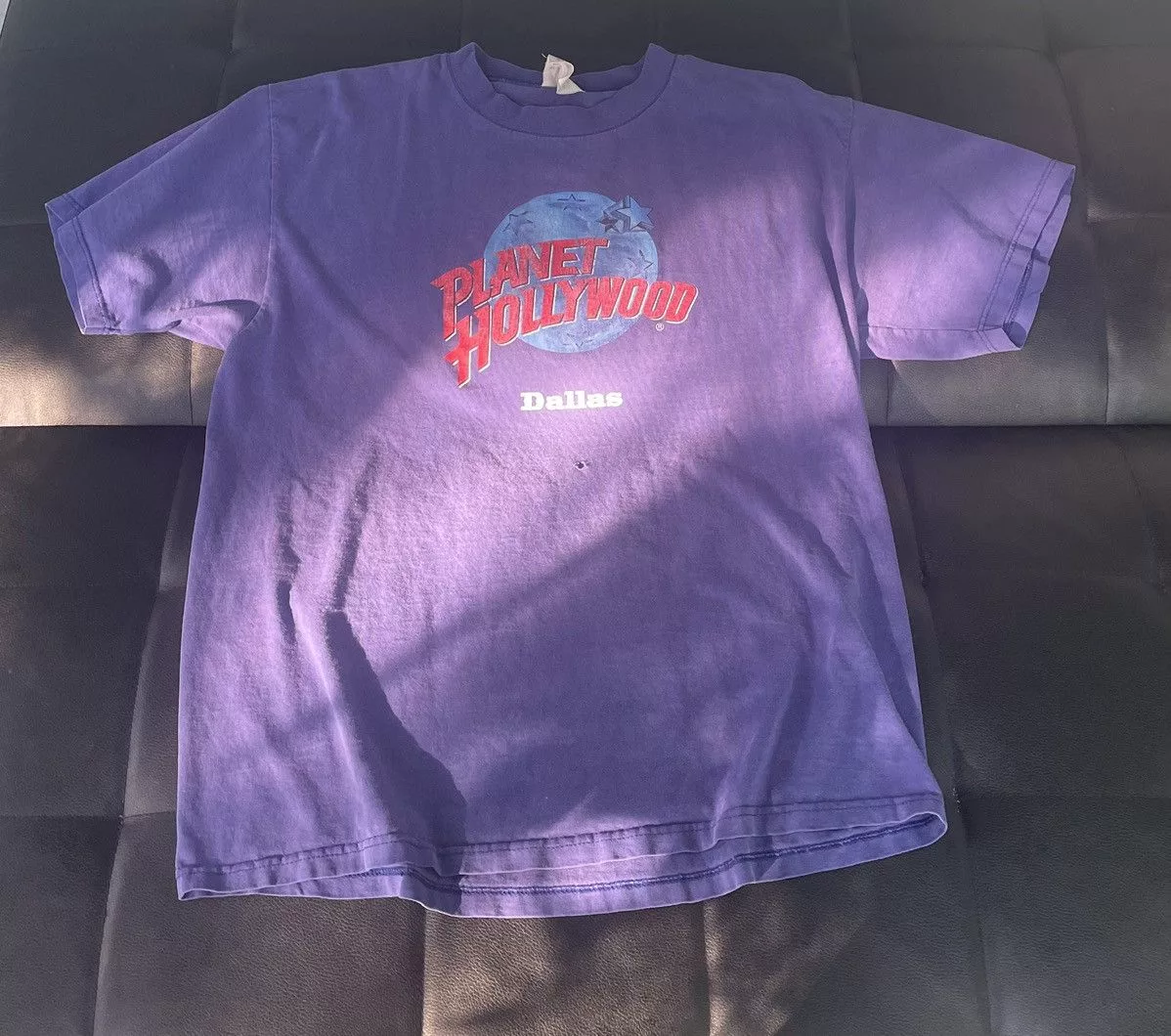 Planet Hollywood Short Sleeve T Shirts Vintage Purple Planet Hollywood T-Shirt