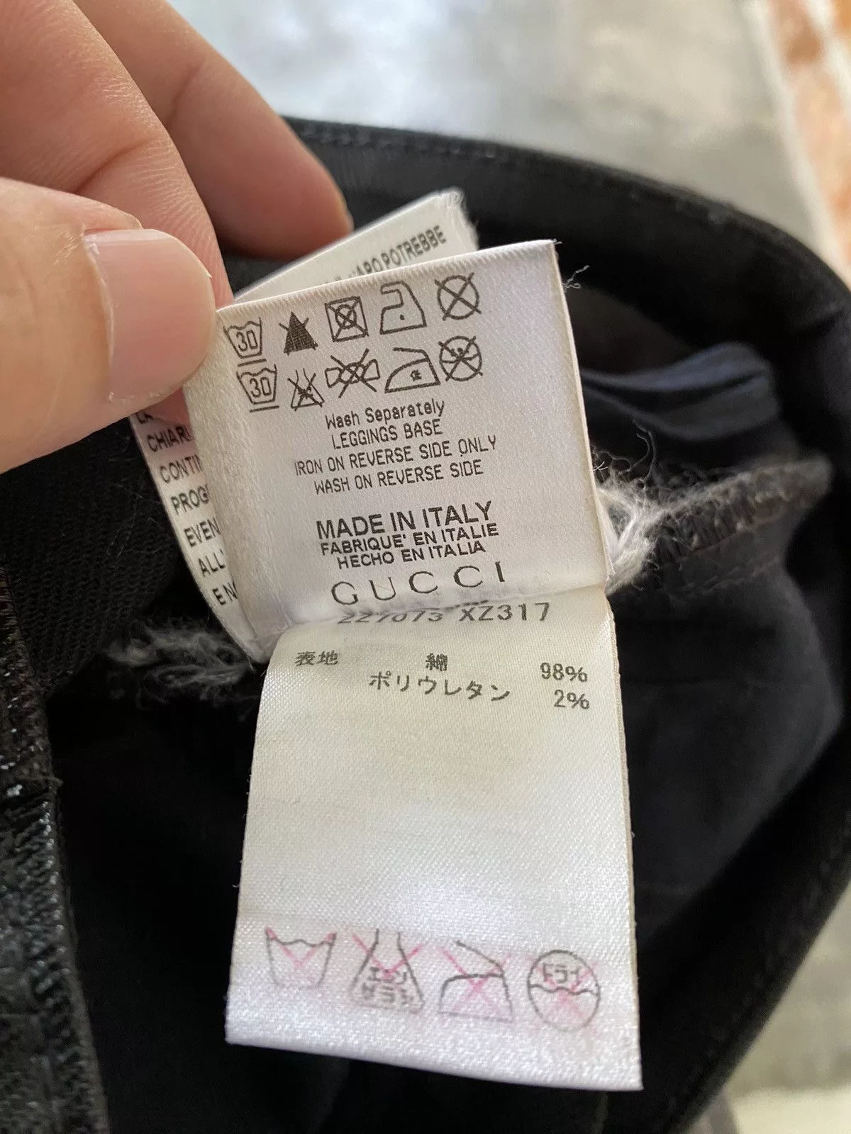 Gucci Jeans SS06 Gucci Wax Coated pants Multi