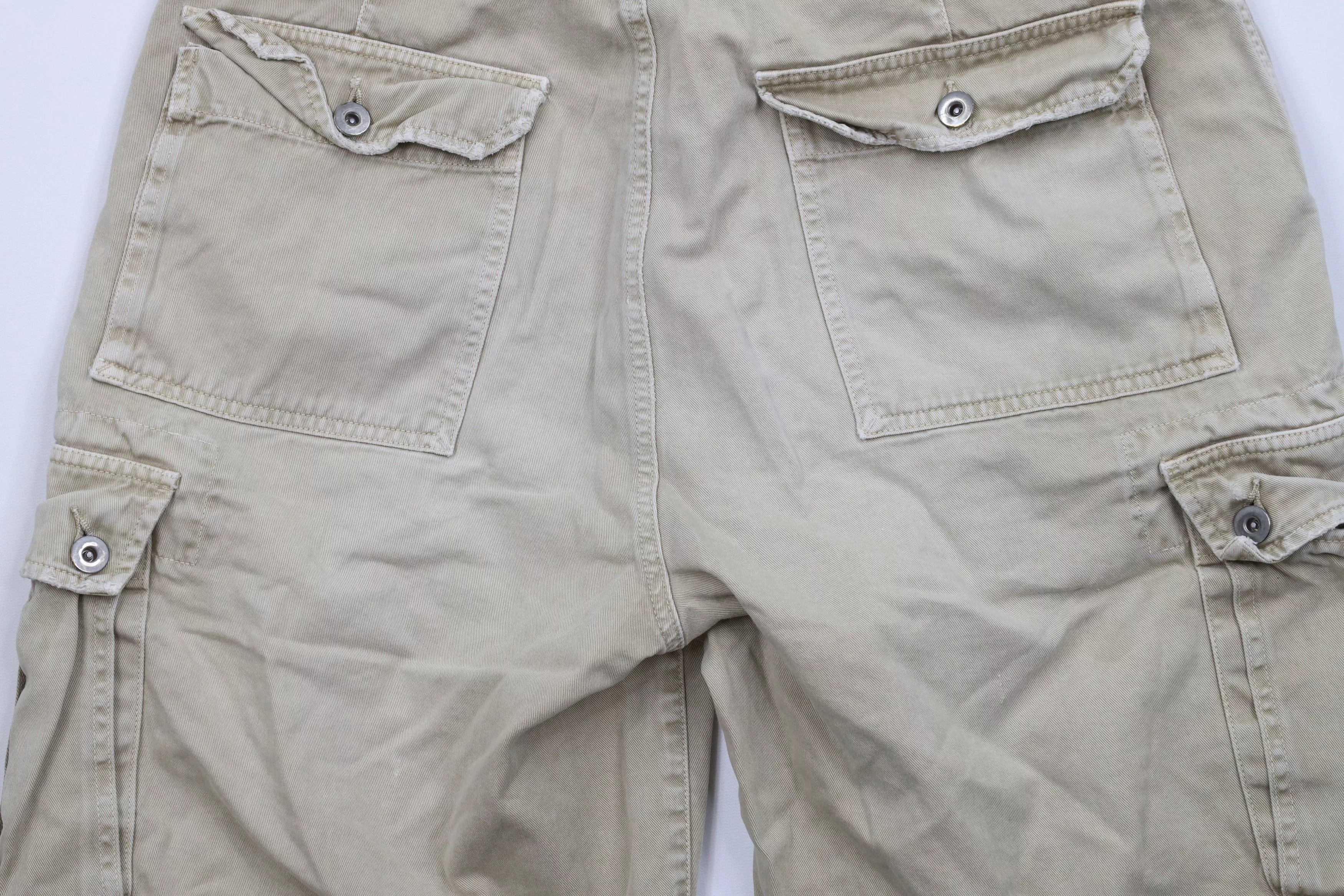 American Eagle Outfitters Shorts American Eagle Outfitters × Vintage Vintage American Eagle Outfitters Surplus Cargo Shorts Beige