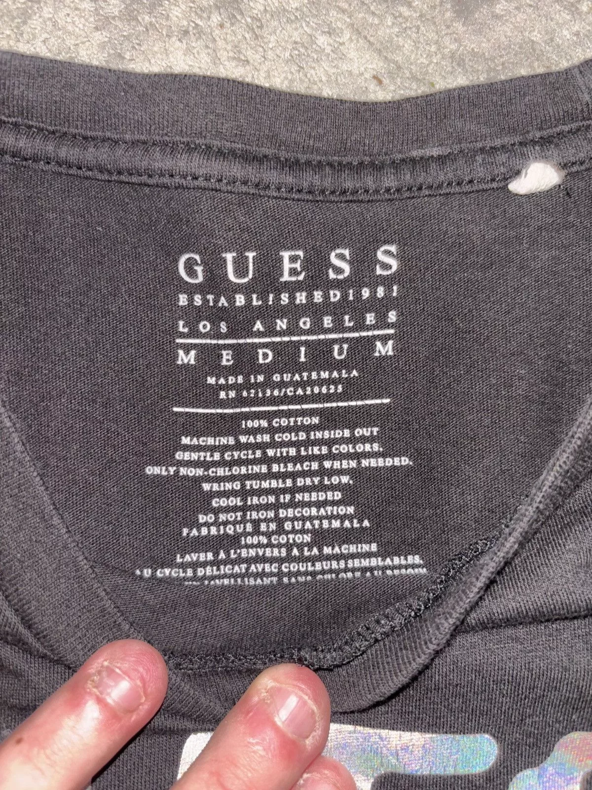 Guess Short Sleeve T Shirts Guess tee Black