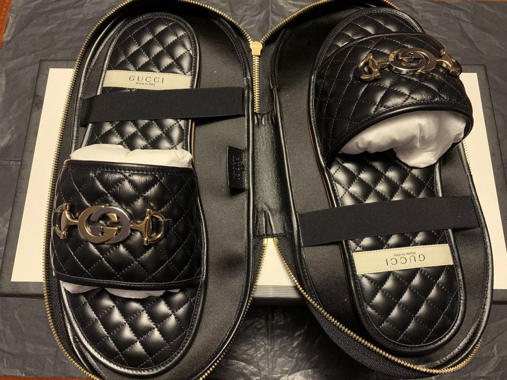 Gucci Sandals Gucci FW'19 Slides Interlocking G Horsebit Black