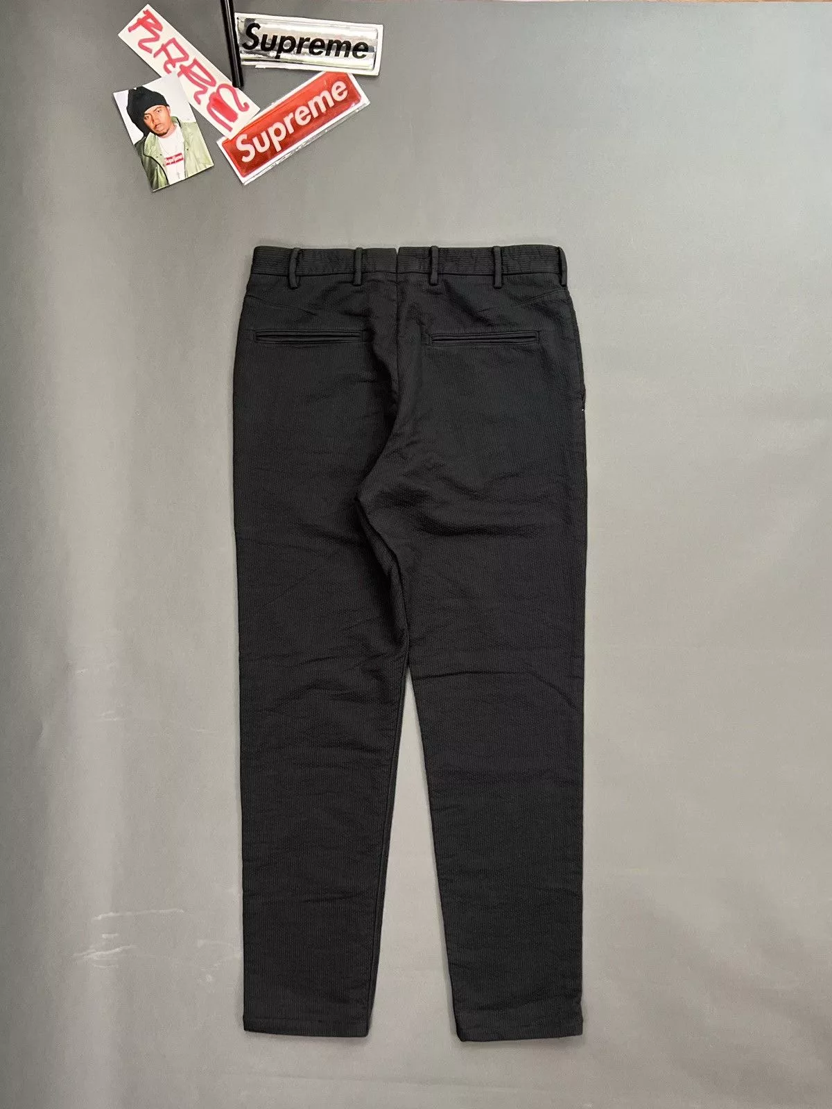 Designer Casual Pants Designer × Rag & Bone Tailored Rare Rag & Bone FULLY Boro Stitched Dress Pants Black Luxury