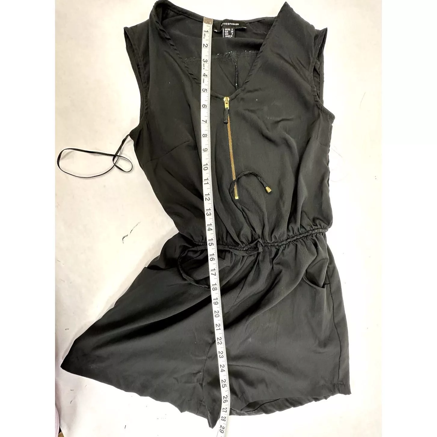 Other Jumpsuits Other Atmosphere Romper Jumpsuit Sleeveless Black V-Neck - 2