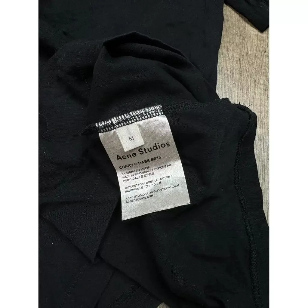 Acne Studios Short Sleeve T Shirts Acne studios Tshirt Size: M Black