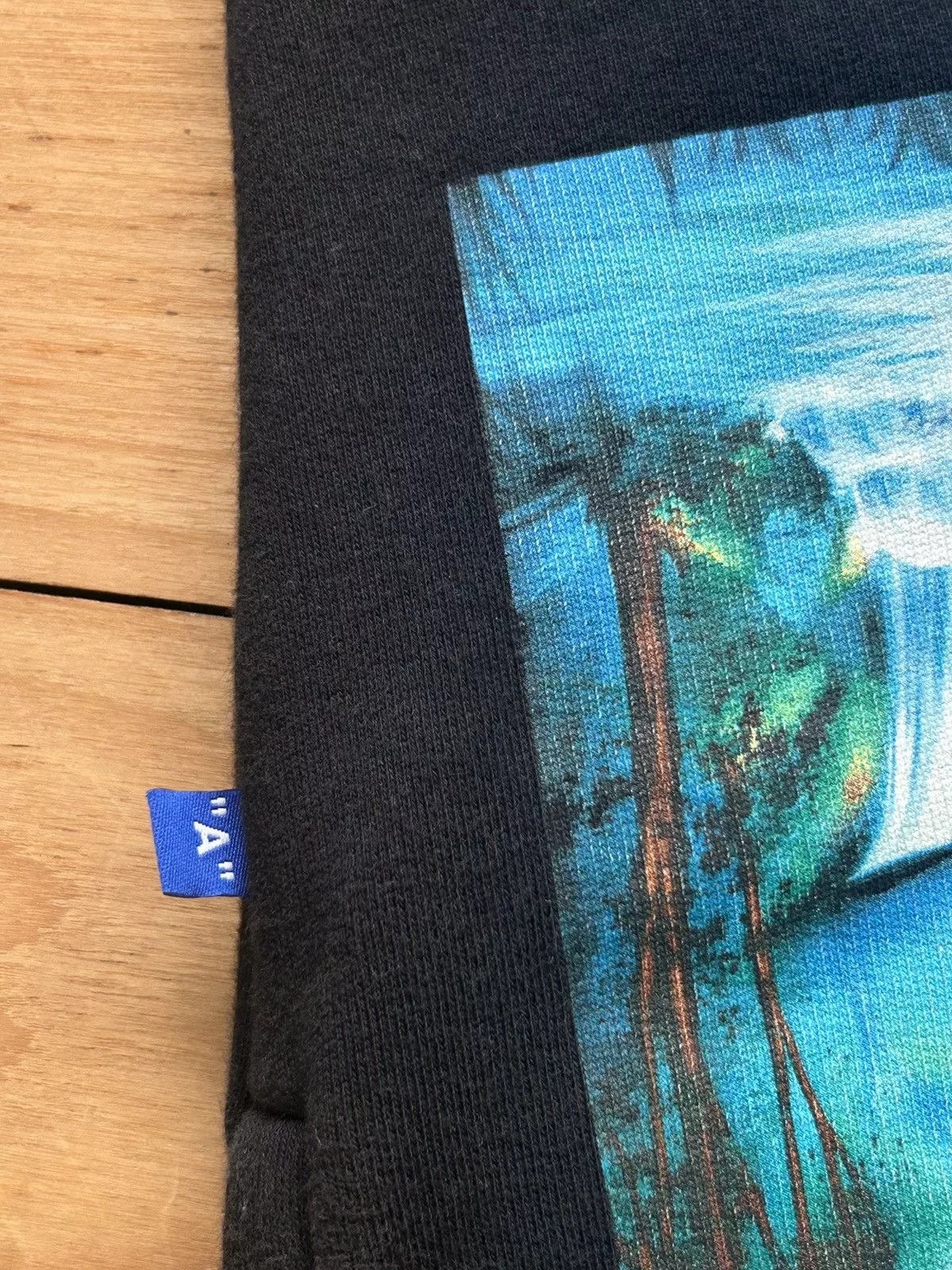 Off-White Shorts Off-White black waterfall graphic sweat shorts