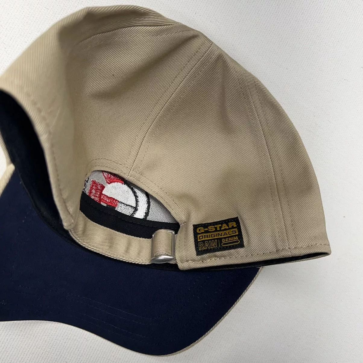 G-Star Hats G-Star Raw Hat Cap Beige Original Artwork Logo Strapback Brown