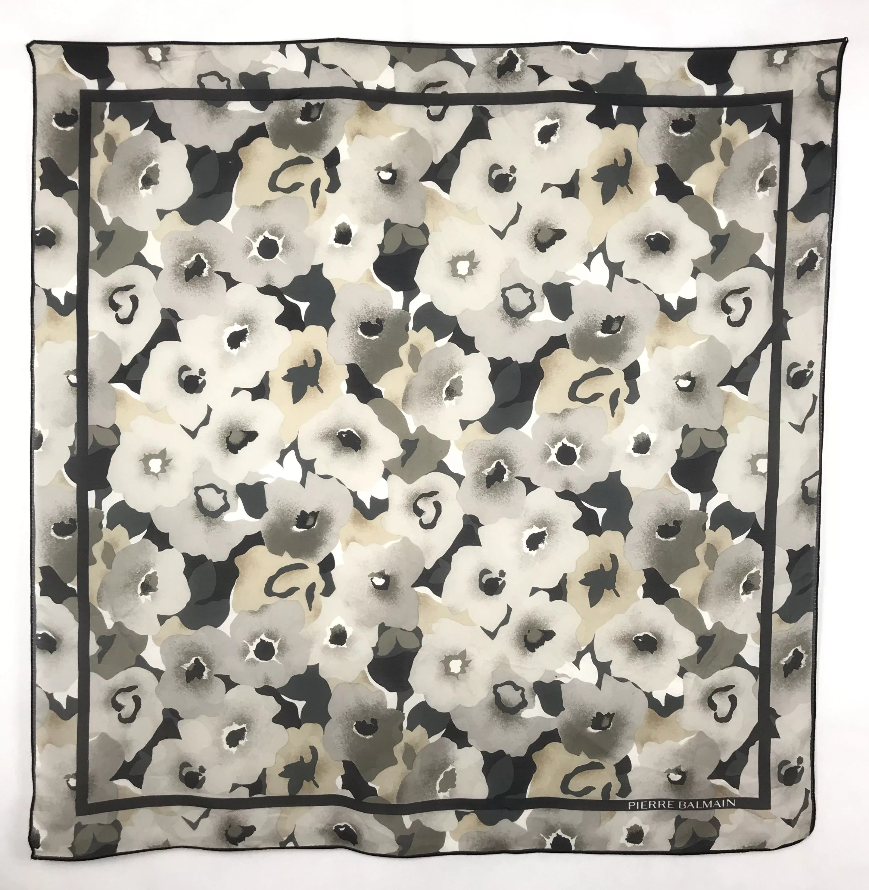 Designer Scarves Designer × Pierre Balmain × Vintage Vintage Pierre Balmain Silk Scarf Multi