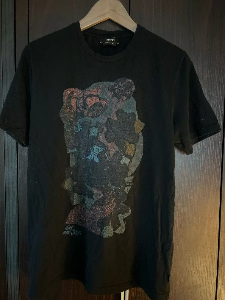 Marc Jacobs Short Sleeve T Shirts Marc Jacobs Black Tee
