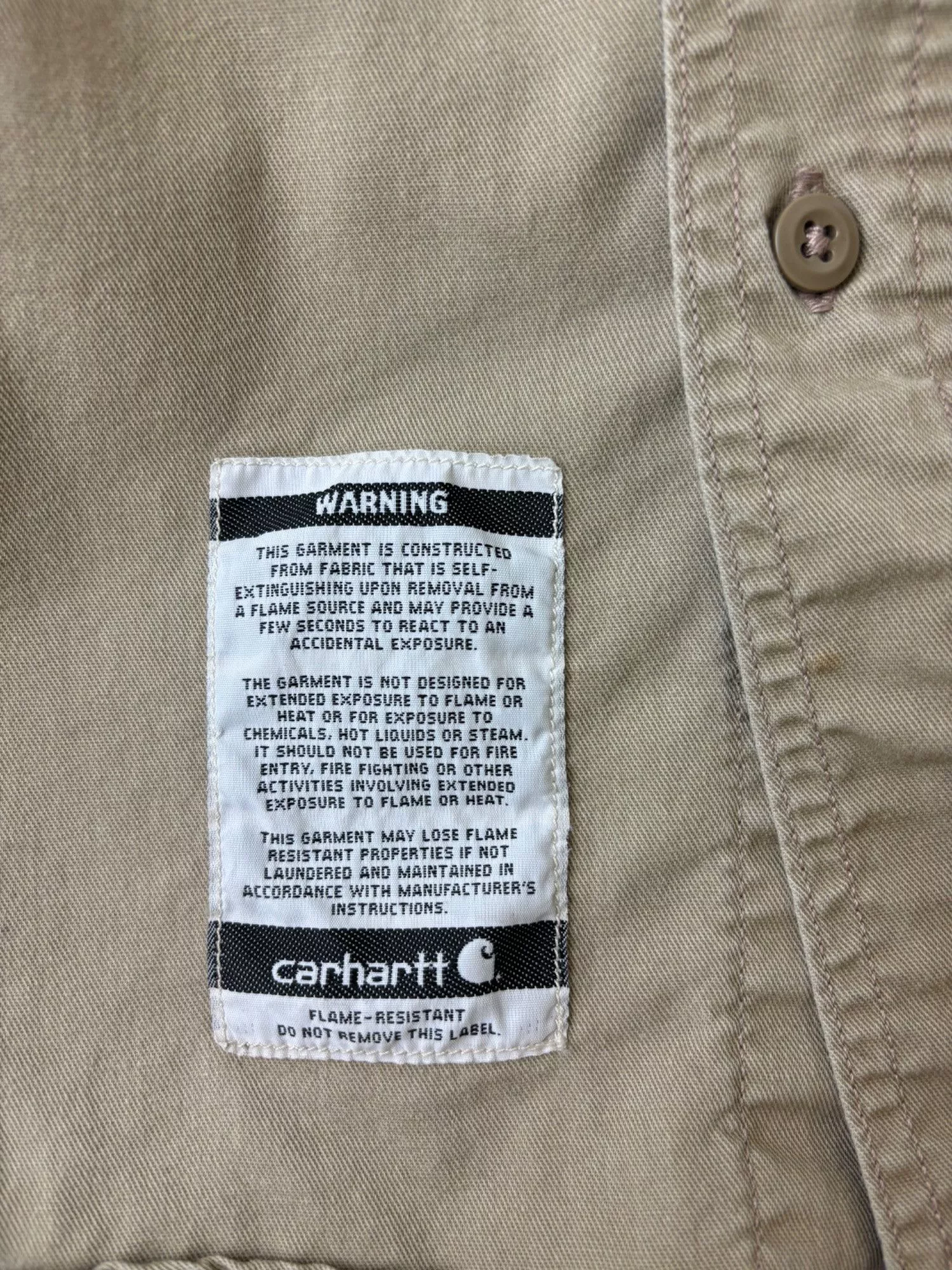 Carhartt Shirts Button Ups S Carhartt Tan Button Up Brown