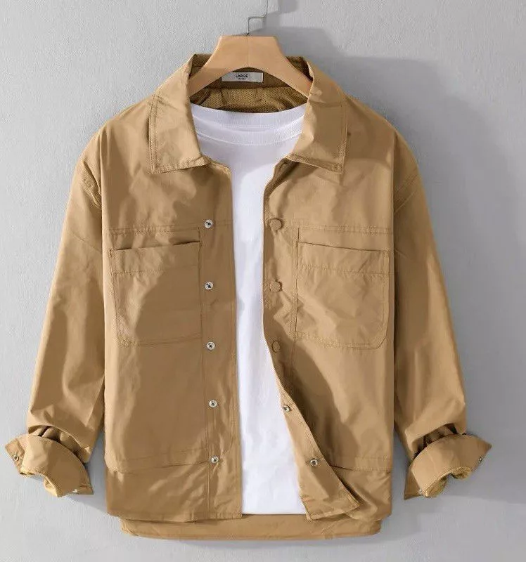 Japanese Brand Denim Jackets Japanese Brand × Vintage cotton demi jacket Brown Streetwear
