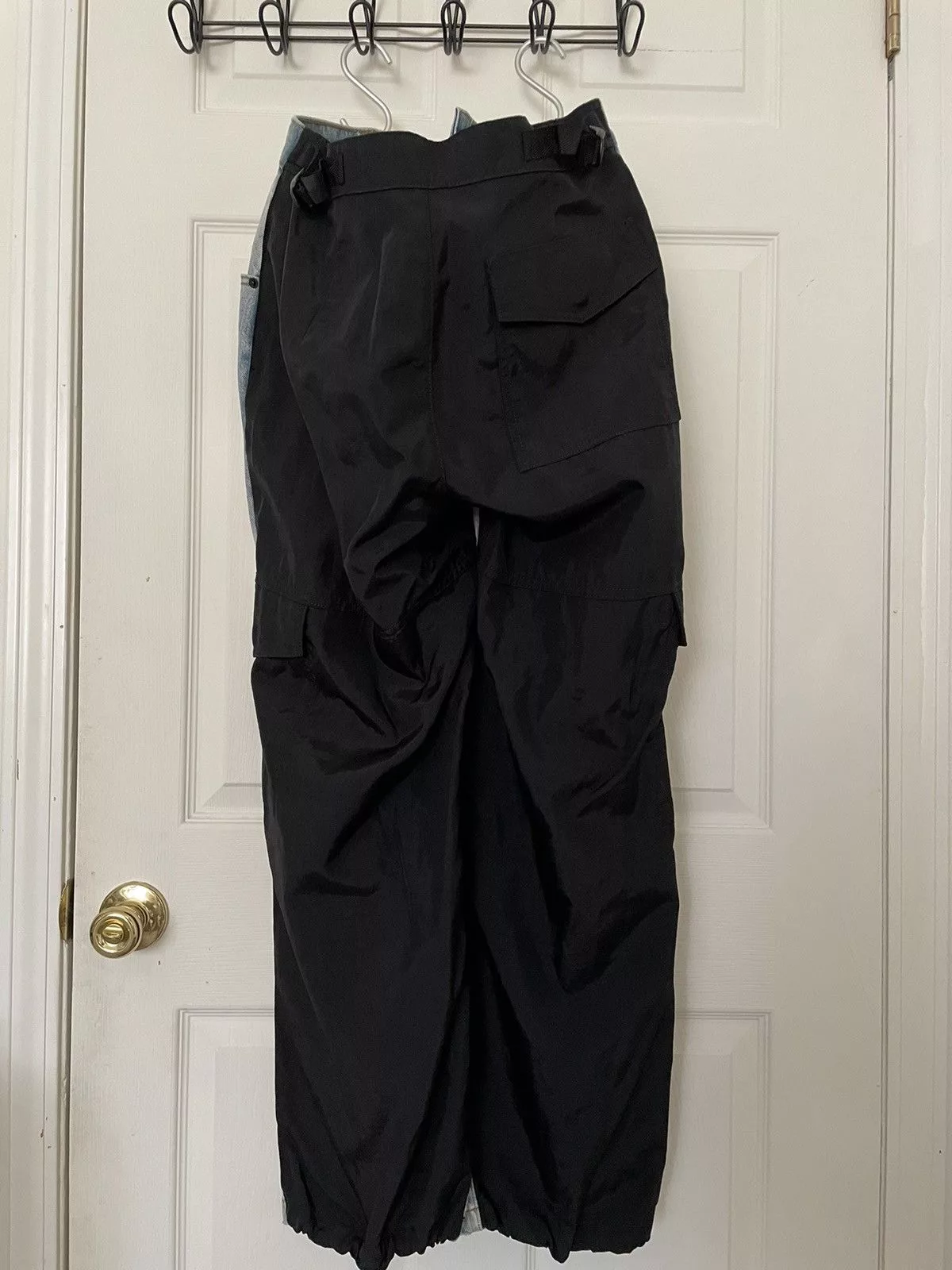 Alexander Wang Jeans Alexander Wang Blue & Black Denim Hybrid Cargo Jeans