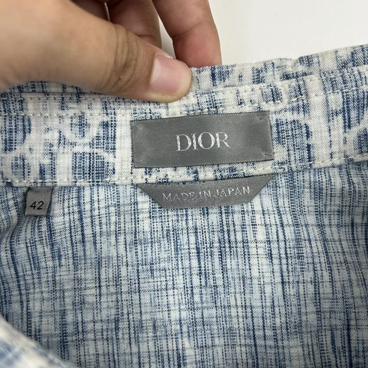 Dior Shirts Button Ups Dior oblique shirt Blue