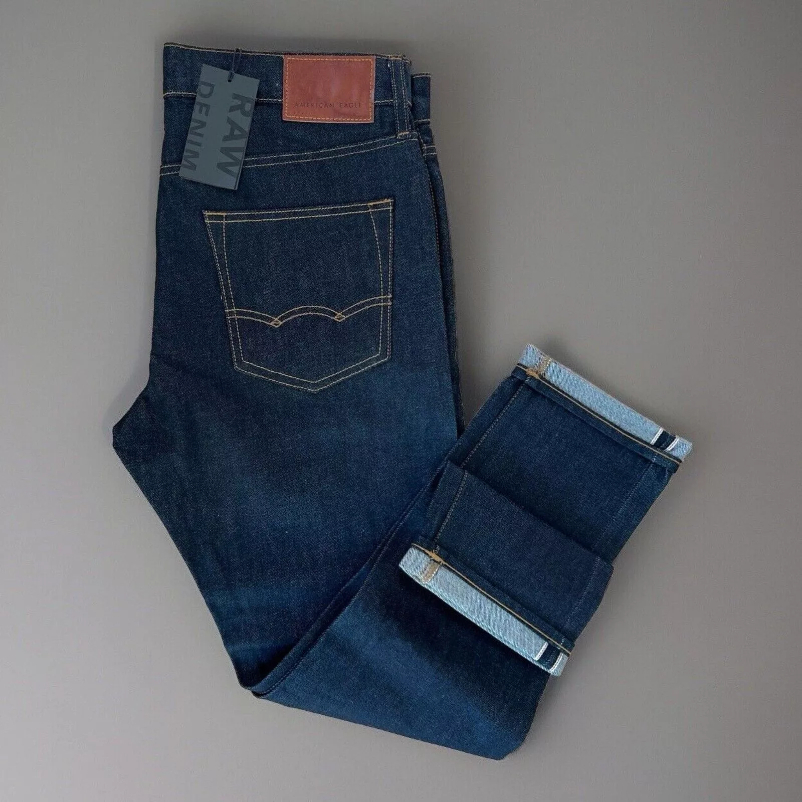 American Eagle Outfitters Denim American Eagle Outfitters American Eagle Selvedge Jeans 35 Blue Dark Wash Indigo