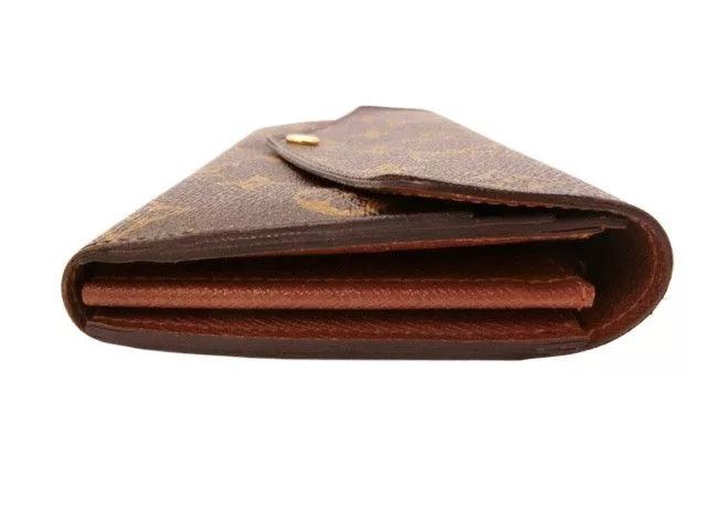 Louis Vuitton Wallets Louis Vuitton Sarah Monogram Leather Brown Wallet