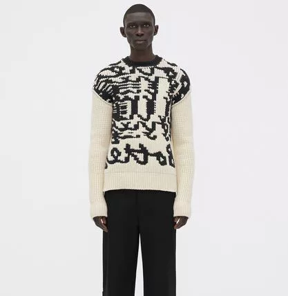 Bottega Veneta Sweaters Knitwear Bottega Veneta Jumper in white/black
