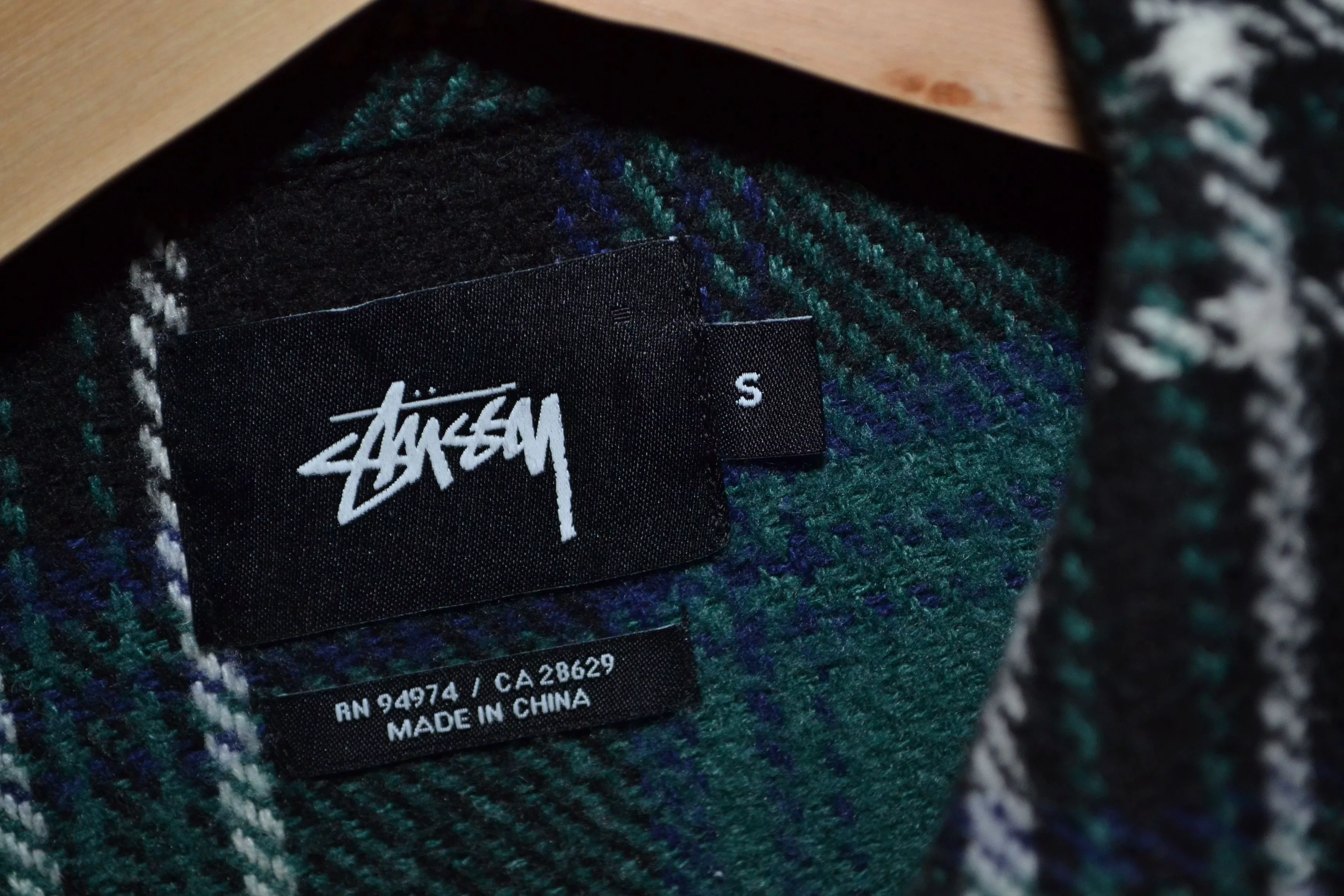 Stussy Light Jackets Stussy Wool Overshirt Jacket S Check Multi