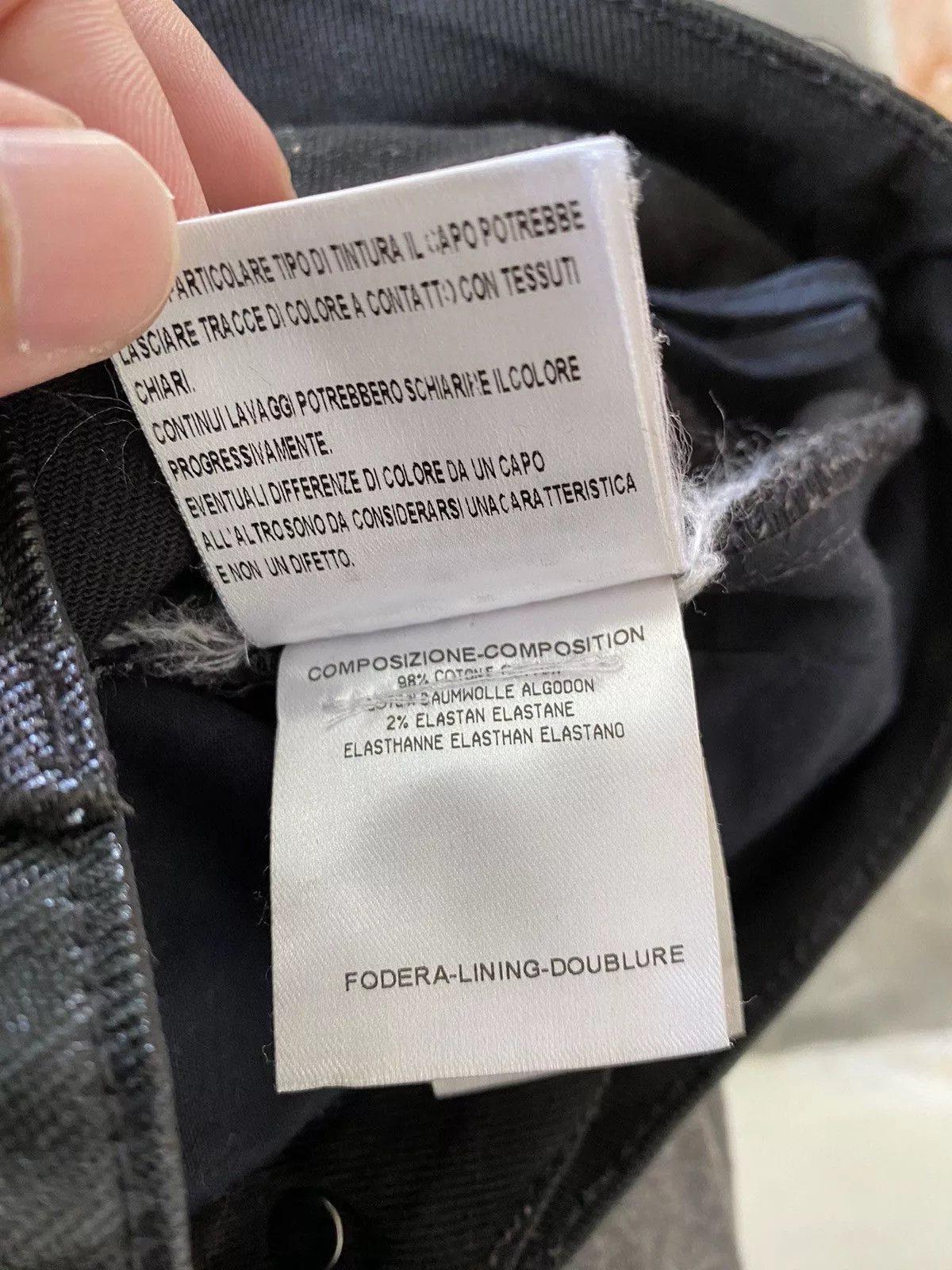 Gucci Jeans SS06 Gucci Wax Coated pants Multi