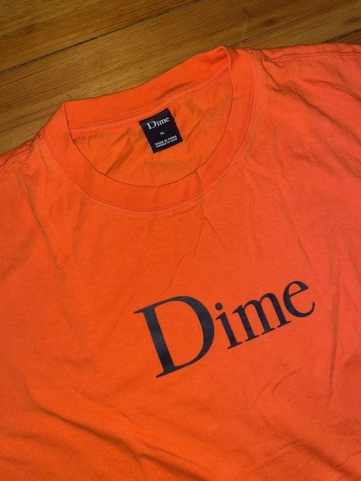 Dime Short Sleeve T Shirts Dime Classic Logo Tee Orange
