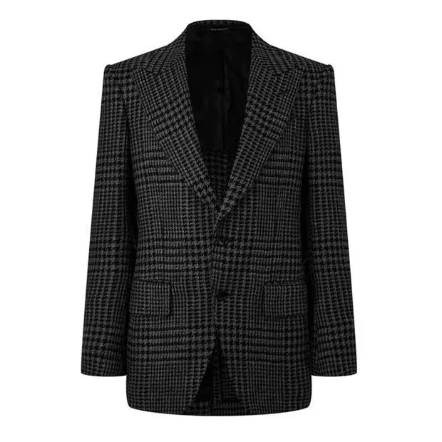 Tom Ford Light Jackets Tom Ford o1g2r1mq0724 Jackets in Grey & Black Multi