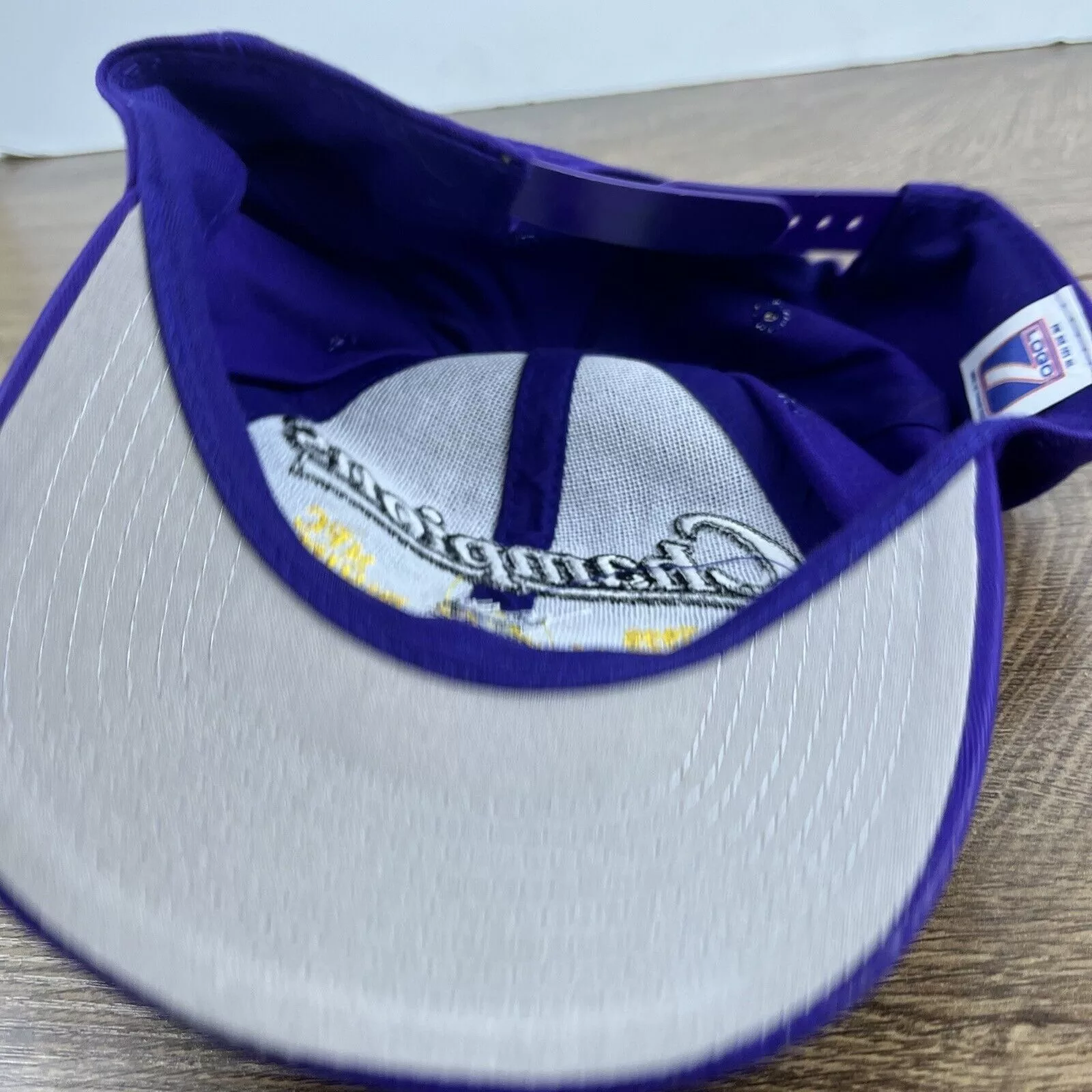 Other Hats Other Minnesota Vikings Hat 1998 Division Champions Hat Adjustable Purple