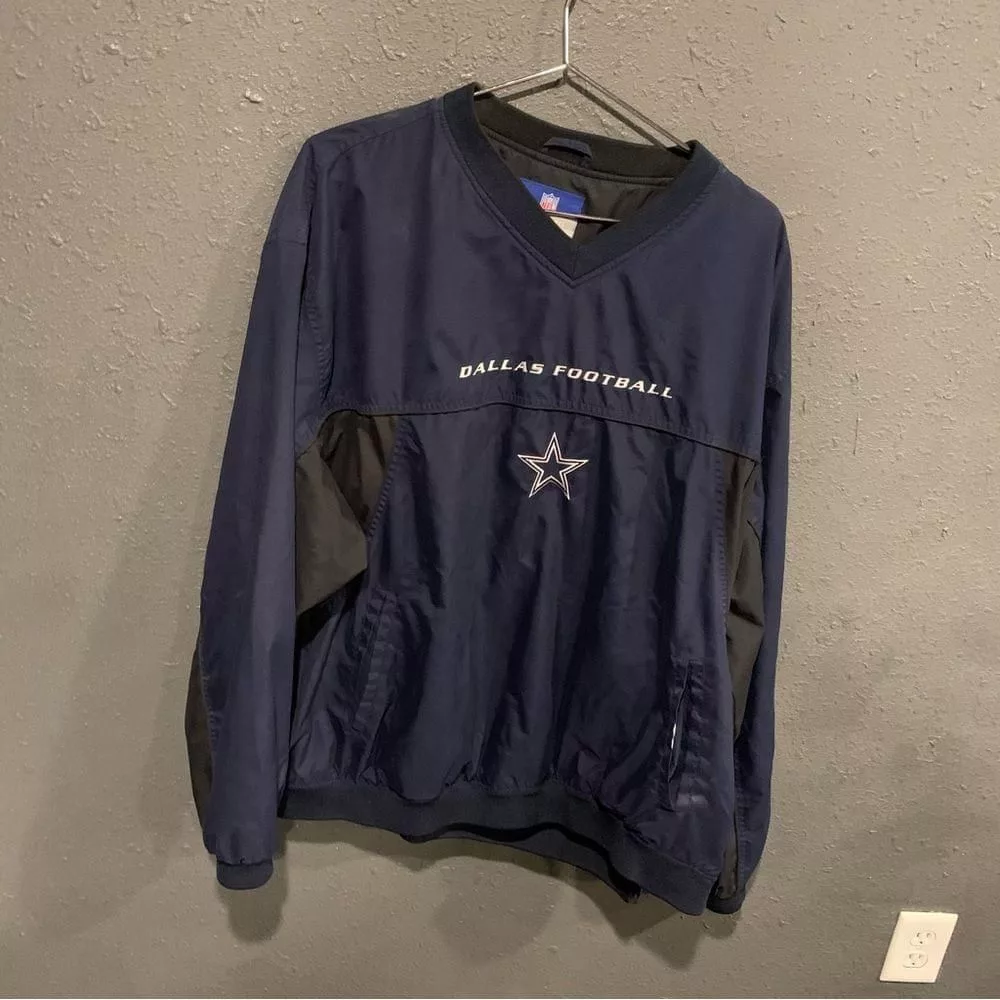 NFL Light Jackets NFL Men’s Dallas Cowboy Pullover Jacket Blue