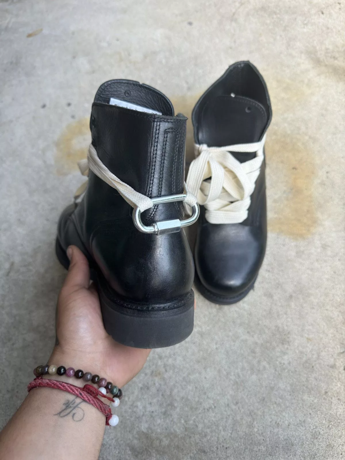 Other Boots Other 1980s Vintage Leather Combat Ankle Boots Black
