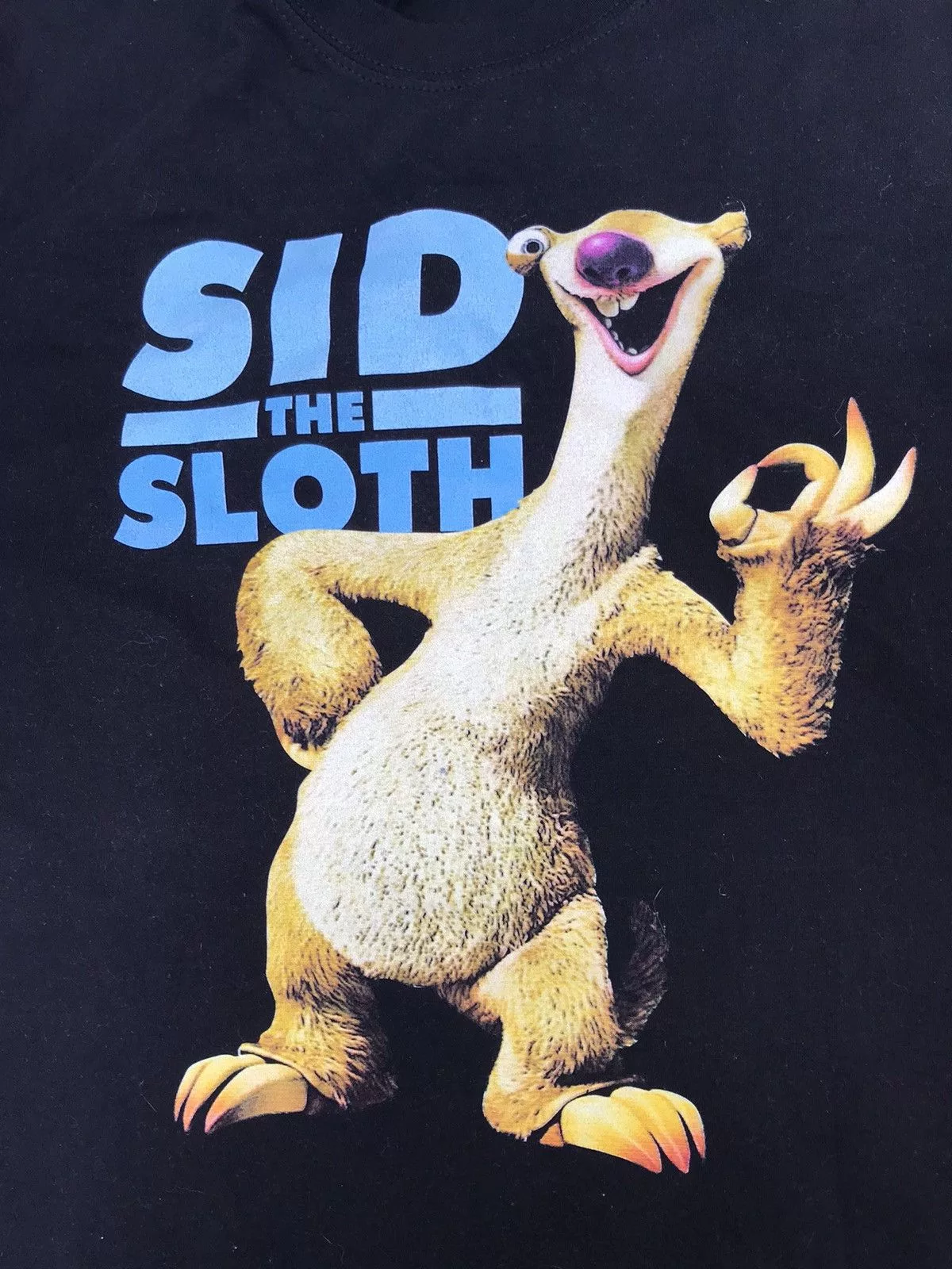 Disney Short Sleeve T Shirts Disney × Vintage Disney Pixar Ice Age Sid the sloth 00’ S Black