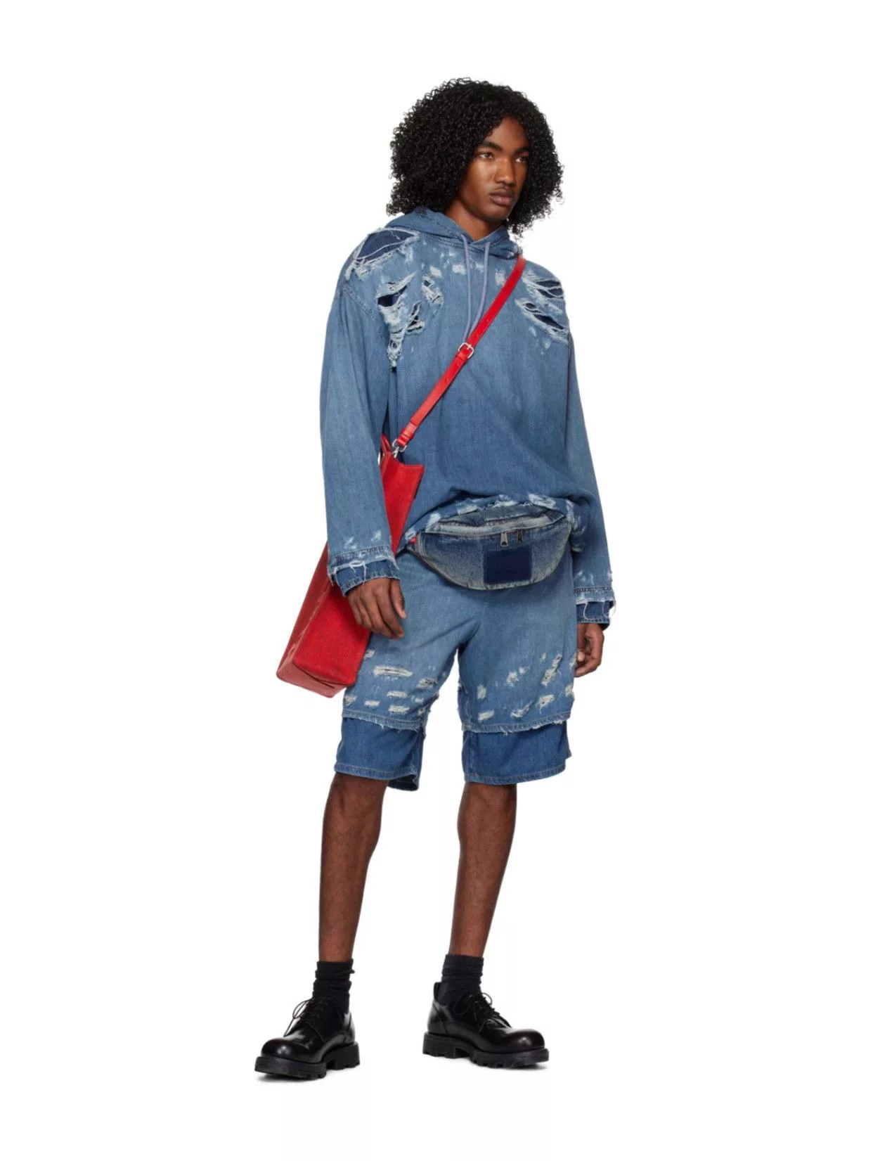 Diesel Shorts Diesel D-HORTY DENIM SHORTS Blue