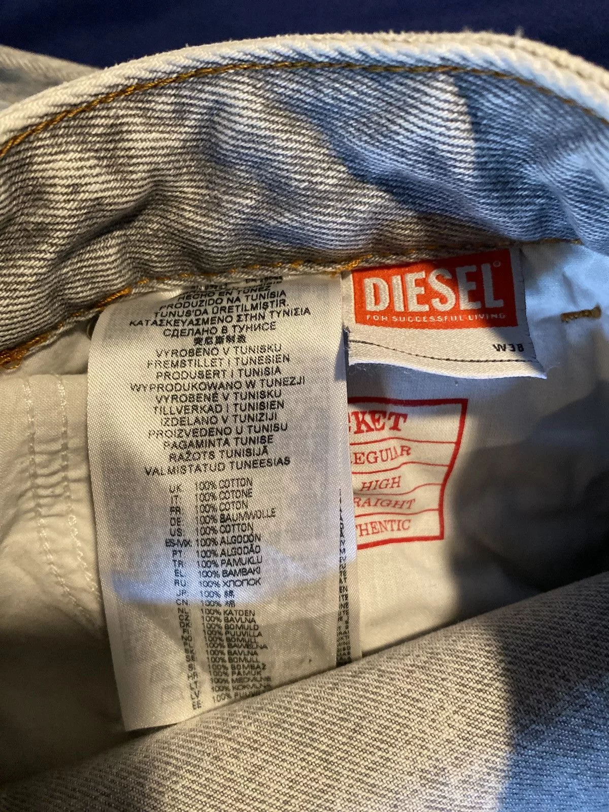 Diesel Denim diesel zip up flared pants Gray