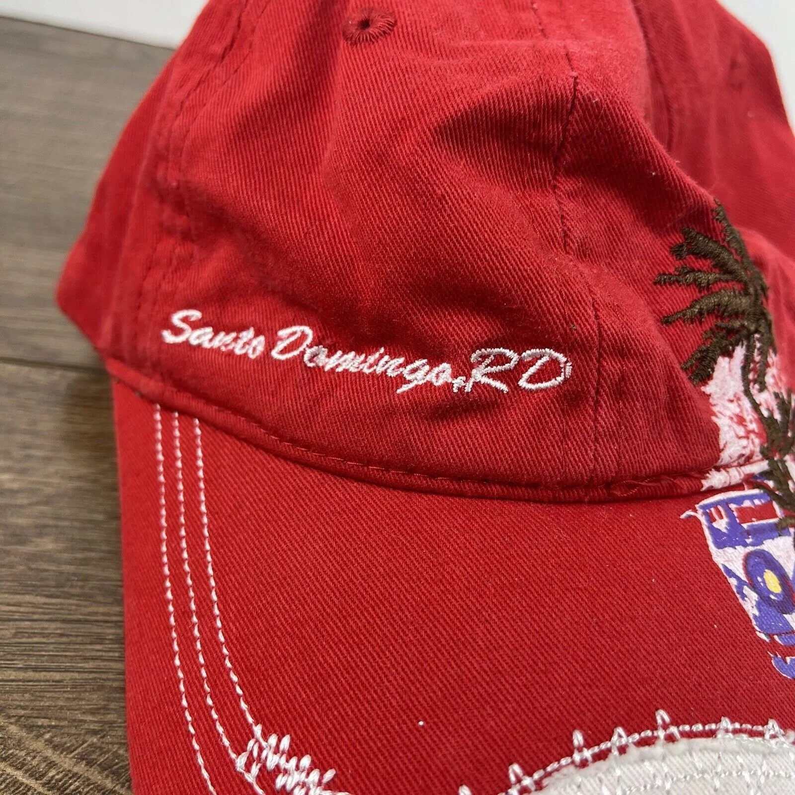 Other Hats Other Santo Domingo RD Hat Red Adjustable Hat Red Adult Size Hat
