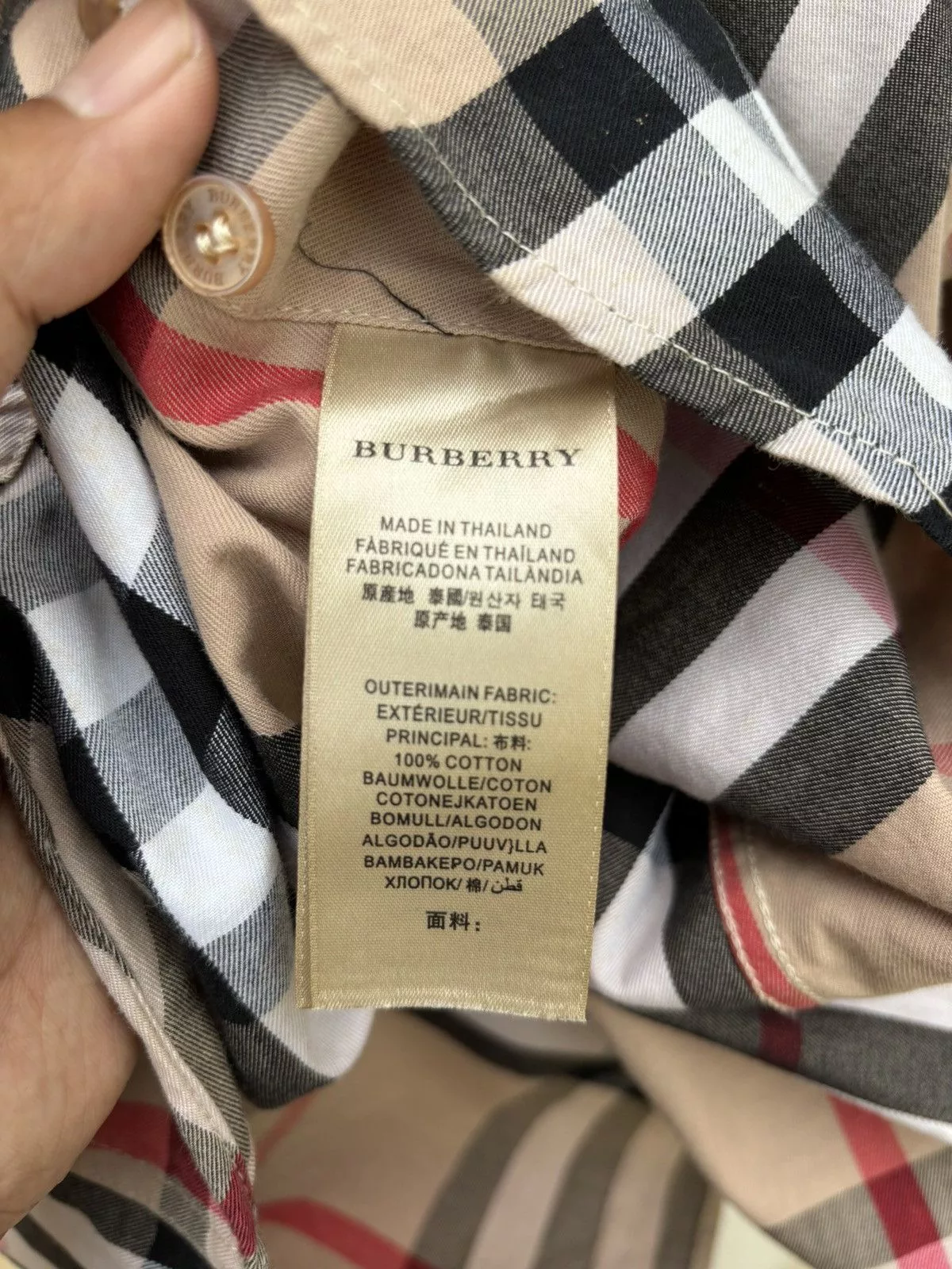 Burberry Button Ups Burberry button up Brown