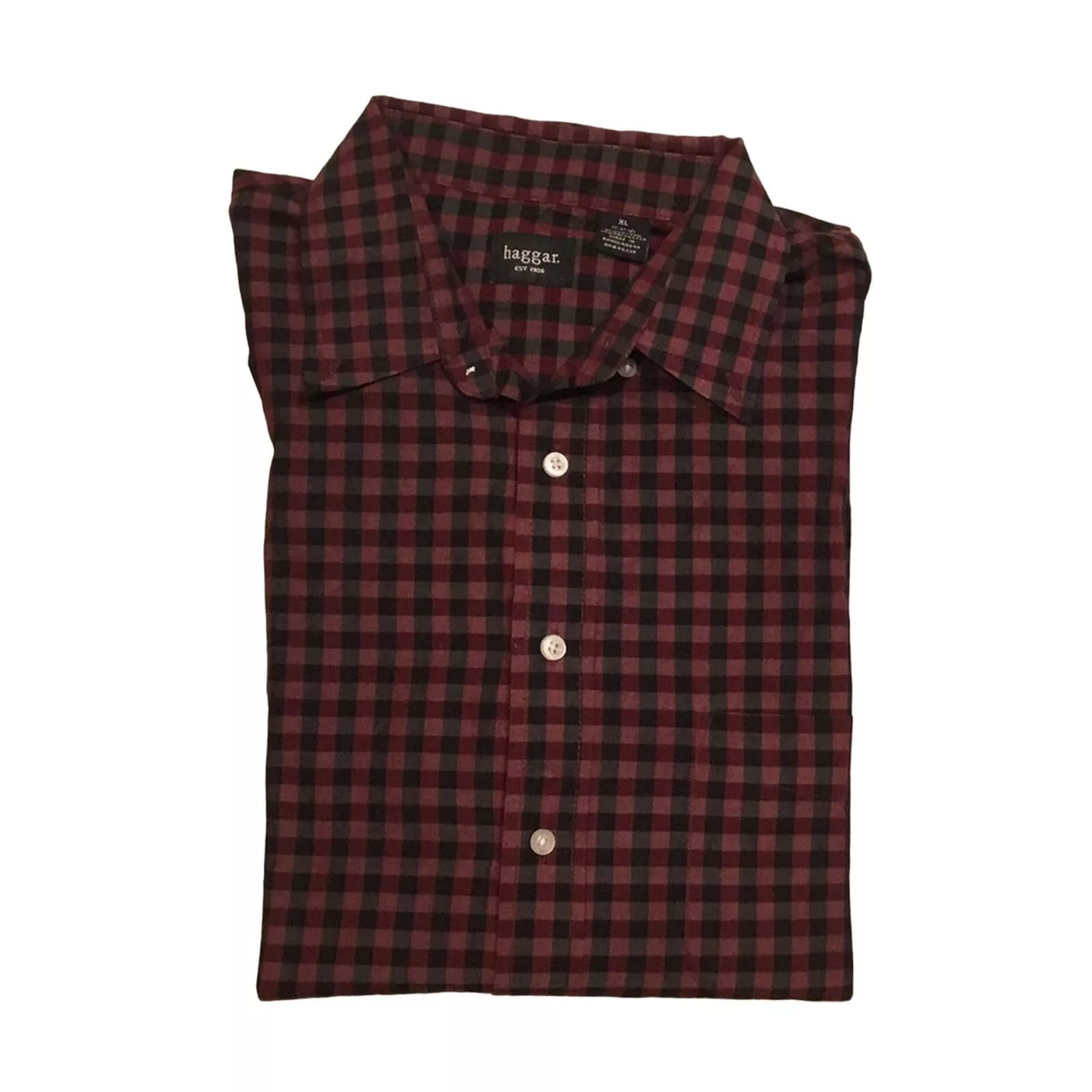 Haggar Shirts Button Ups Haggar Button Up Shirt Red