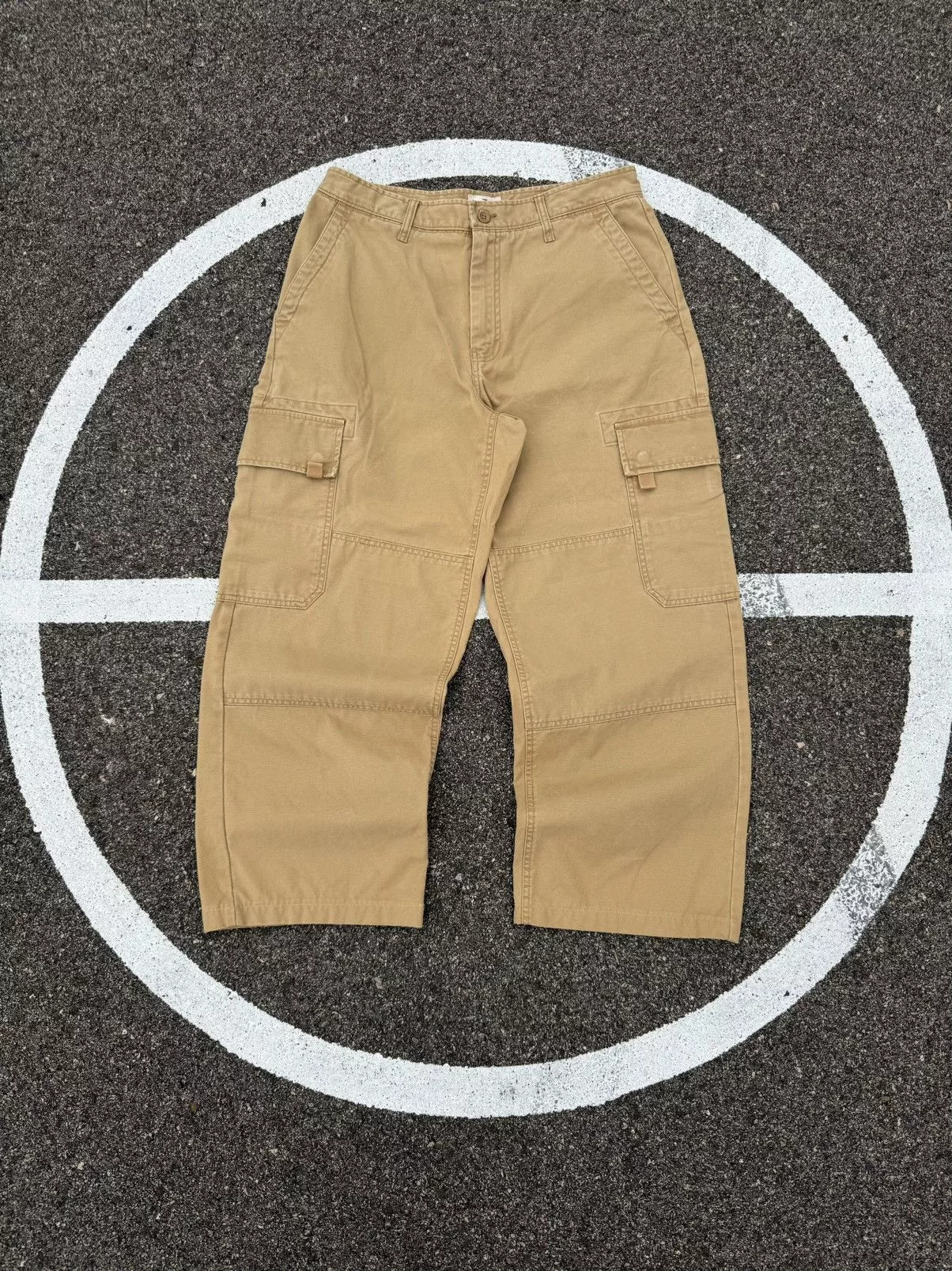 Gap Denim Gap × Jean × Vintage Vintage Gap Double Knee Cargo Pants Brown