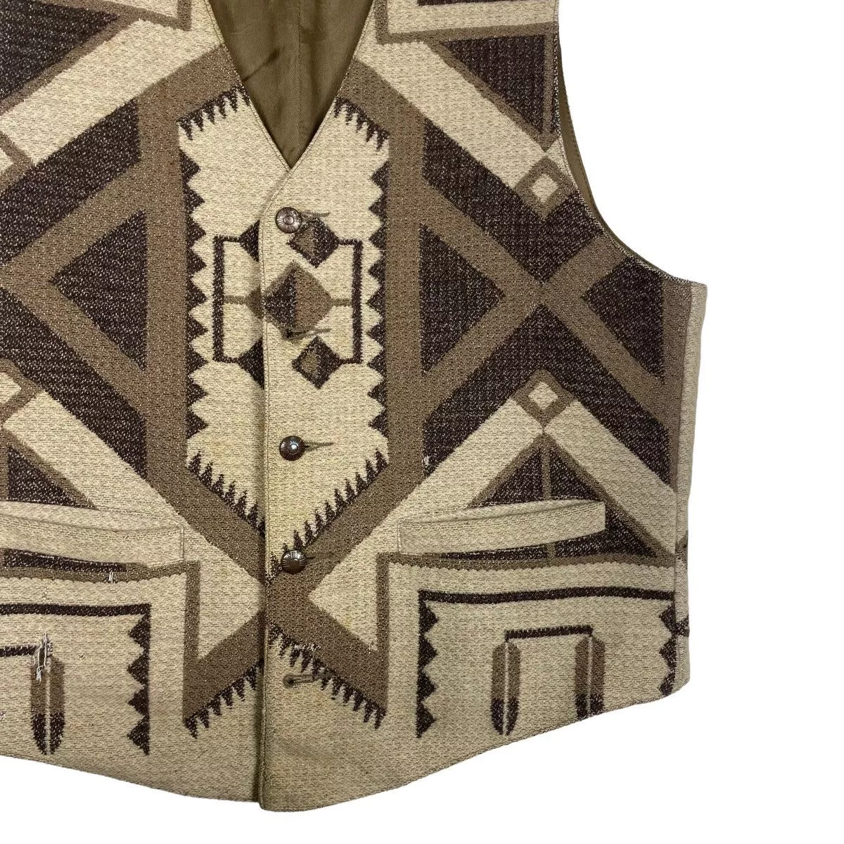 Pendleton Vests Pendleton 💥NAVAJO WESTERN BUTTON VEST Brown