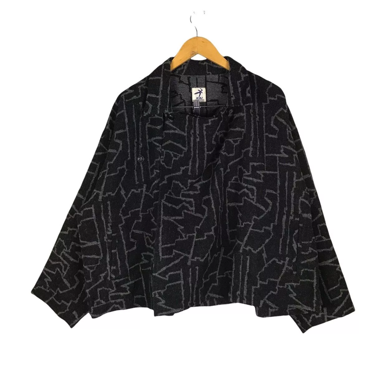 Hai Sporting Gear Light Jackets Hai Sporting Gear × Issey Miyake Vintage Hai Sporting Gear x Issey Miyake Jacket Gray
