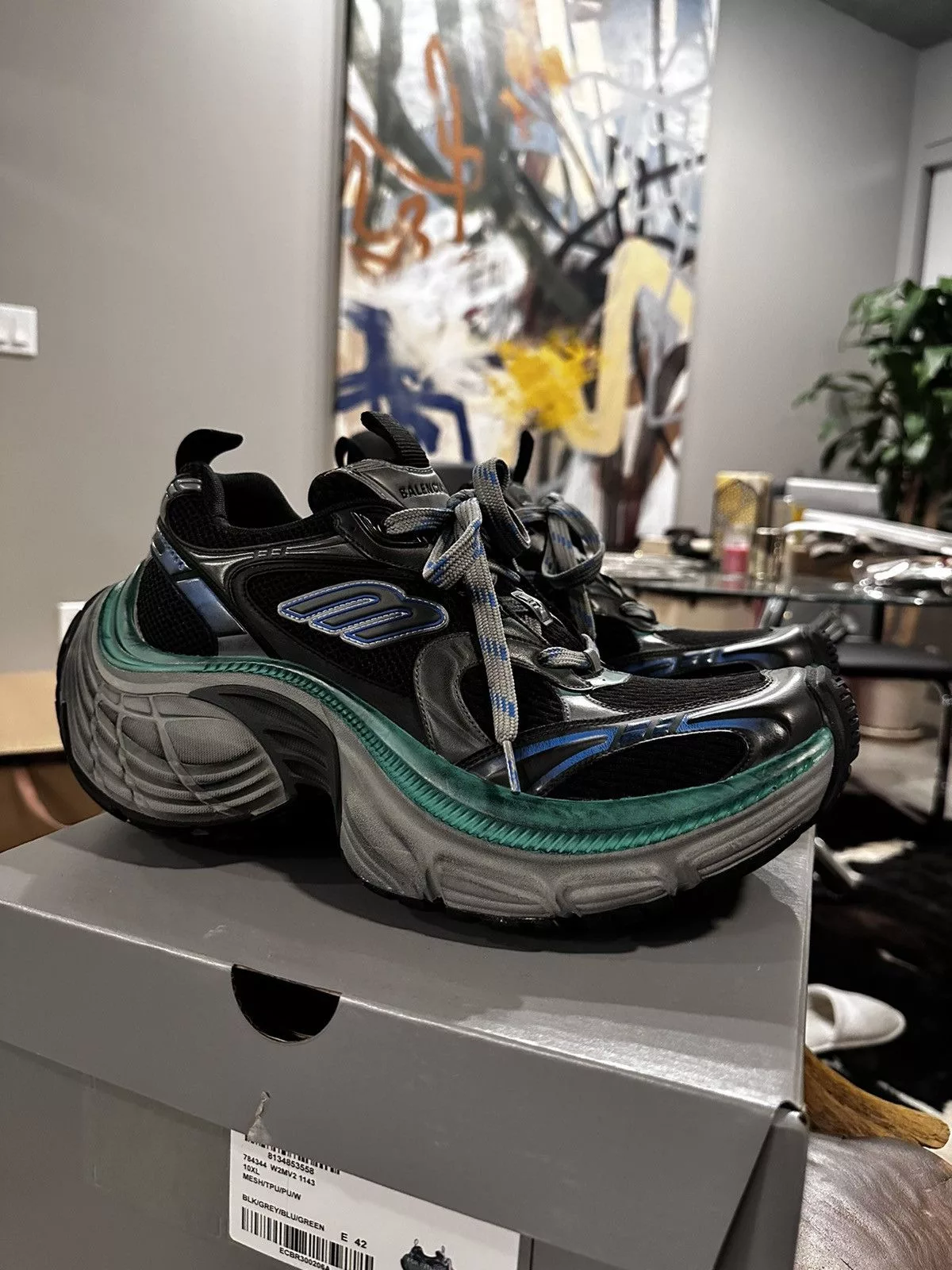 Balenciaga Low Top Sneakers Balenciaga 10XL Sneaker Black