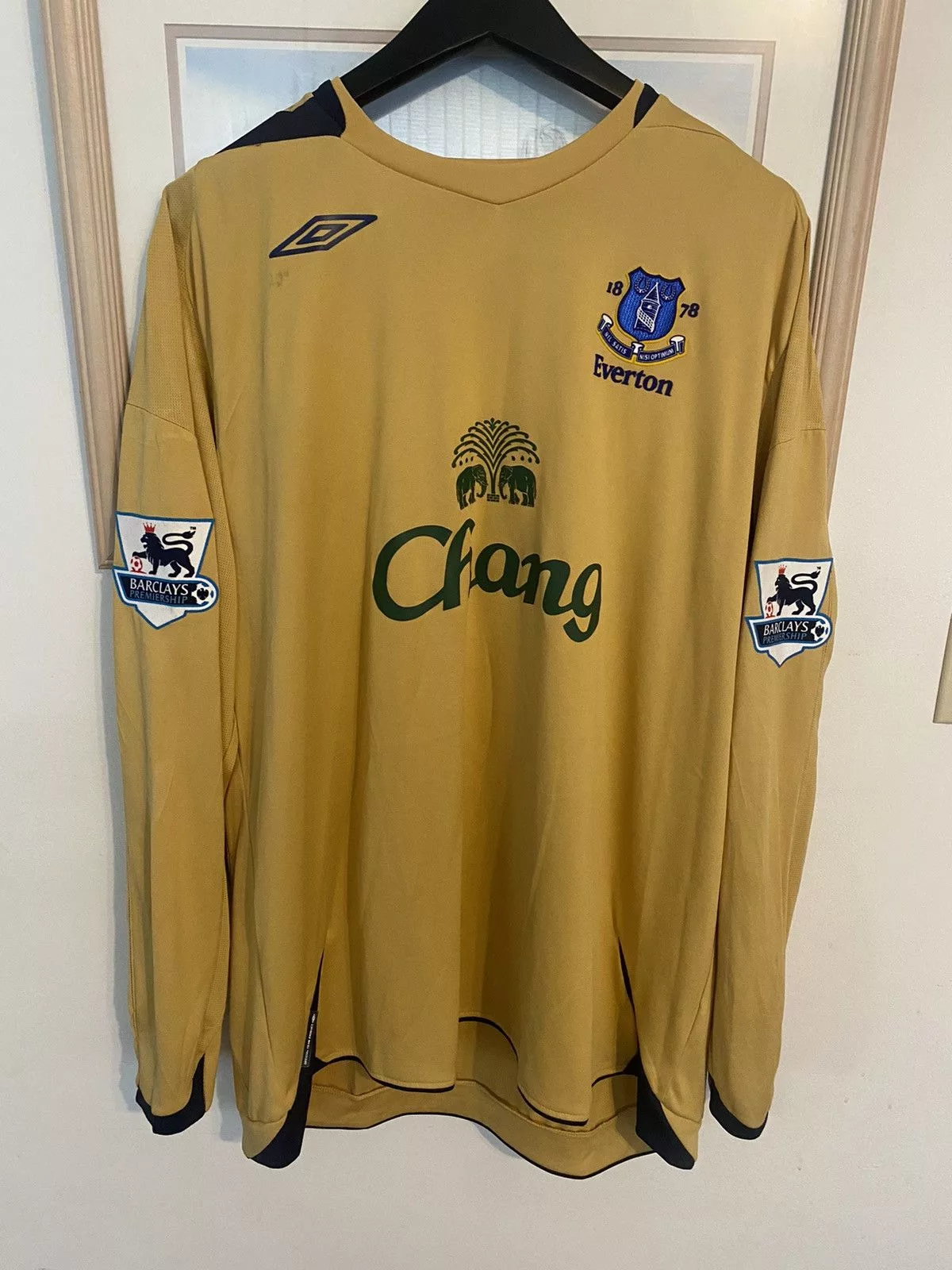 Vintage Jerseys Vintage Everton Signed Jersey Yellow