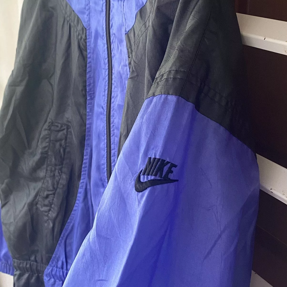Nike Light Jackets Nike × Vintage Vintage 90s Nike jacket Black