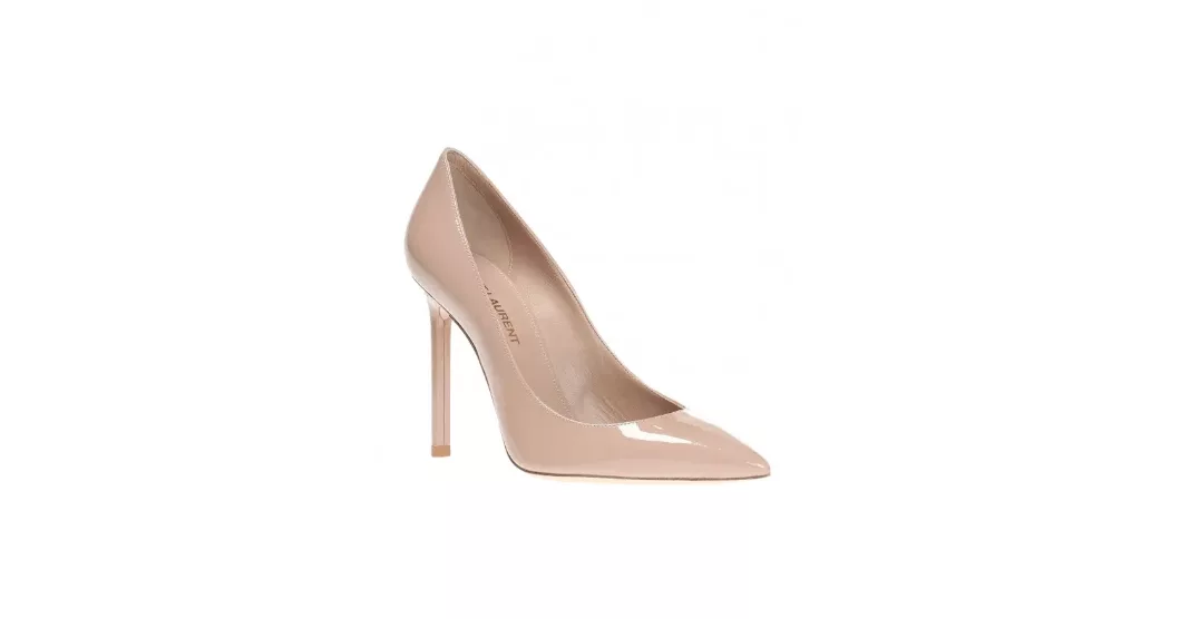 Saint Laurent Paris Heels Saint Laurent Paris o1s1wg110724 Anja Pumps in Patent Leather in Beige
