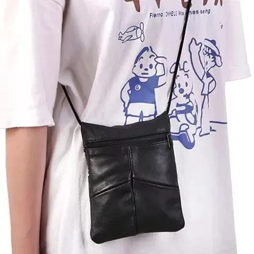 Other Crossbody Bags Other Sheepskin Leather Shoulder Bag Black Streetwear