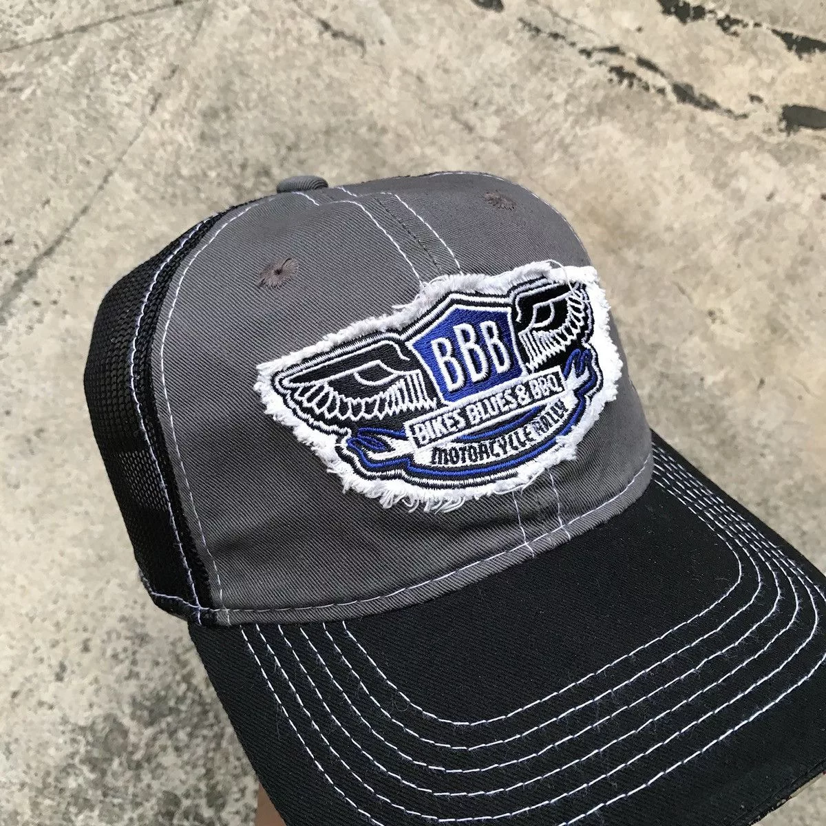 Fox Racing Hats Fox Racing Patchwork BBB bikes hat with usa flag besides visor. Black Streetwear