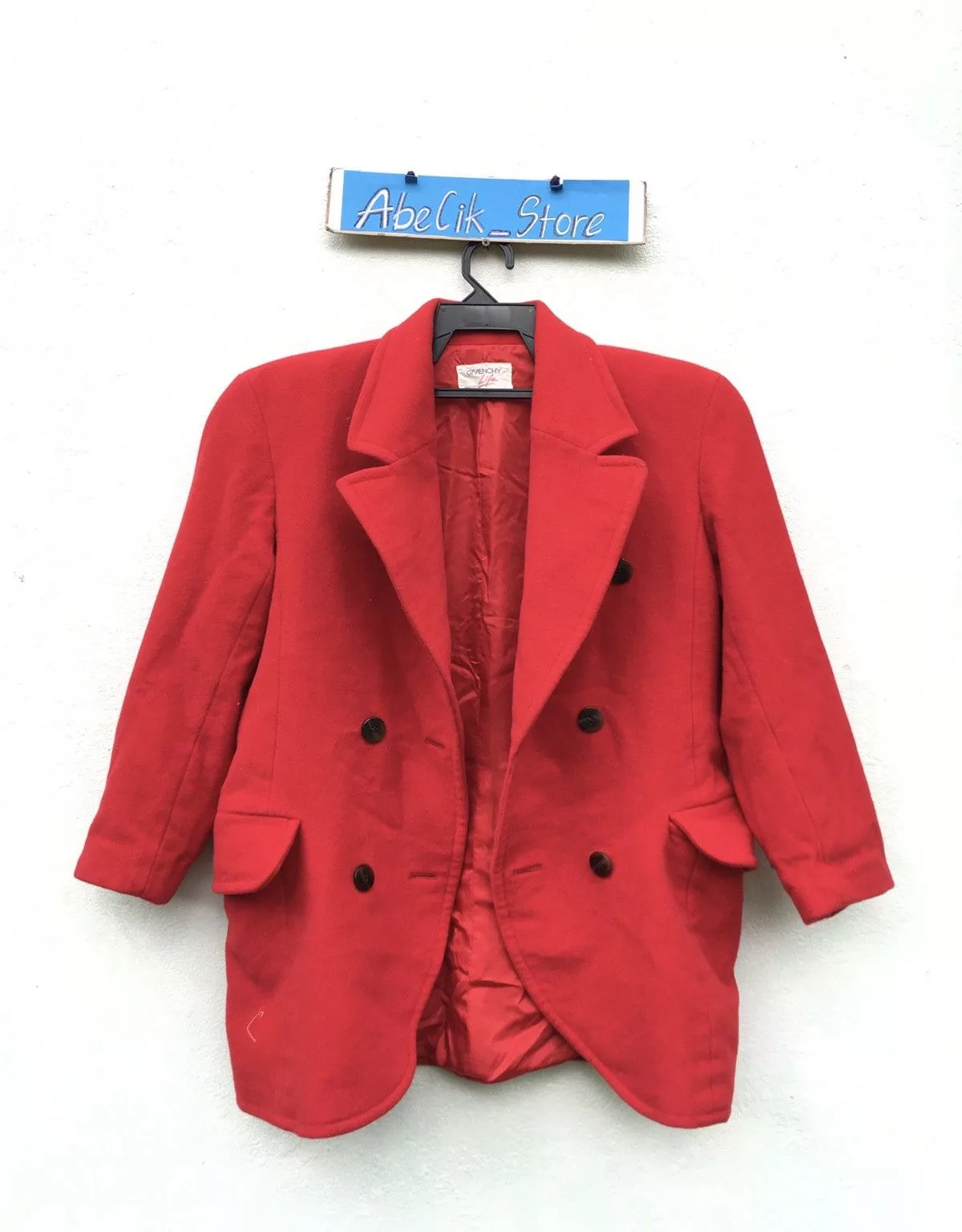 Givenchy Light Jackets Givenchy Life Double Breasted Suede Jacket Red