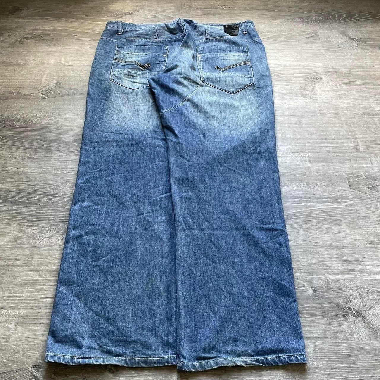 Ecko Unltd. Denim Ecko Unltd. × Vintage Vintage Y2K ECKO UNLTD Baggy Wide Leg Skater Jeans Blue Streetwear
